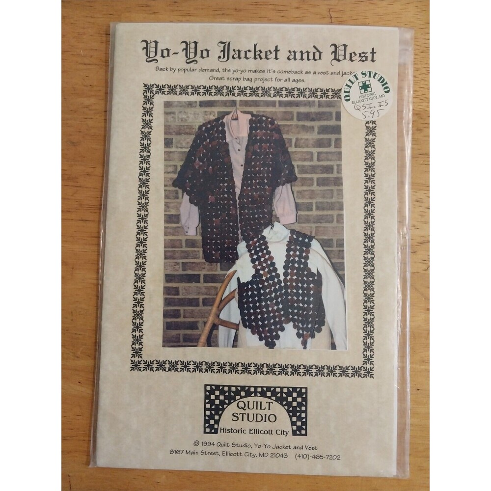 Yo yo Jacket and vest Pattern Quilt Studio